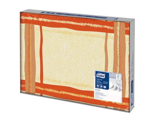 Tork 474589 Placemat Carre Advanced, 1-laags, decor, 42x30cm