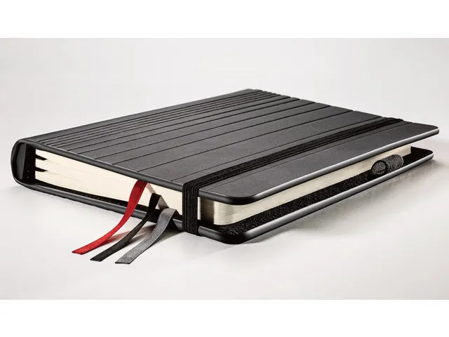 Business Organiseur Conceptum Flex simili cuir, A4, noir avec cahier l