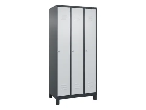 locker,HxBxD 1950x900x500mm,3vak,vak B 300mm,cil.-slot,voeten