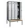 locker met bank,HxBxD 2120x1200x815mm,4vak,vak B 300mm,draaigrendel