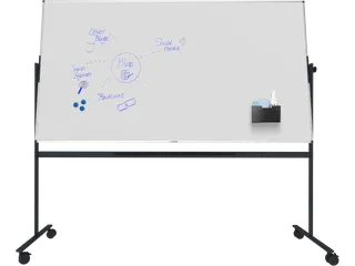 Legamaster UNITE PLUS kantelbaar whiteboard 120x220cm zwart onderstel - 2