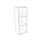 kantoorstelling HxBxD 1310x430x450mm 2xhouten vloer aluminium zilver