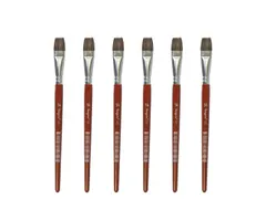 Penseel Kangaro Serie 121 plat Nr. 14 geitenhaar doos 6 stuks