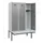locker met bank,HxBxD 1950x1200x815mm,3vak,vak B 400mm,cilinderslot