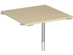 koppelelement voor bureau,90 °,HxBxD 680-820x800x800mm,blad esdoorn
