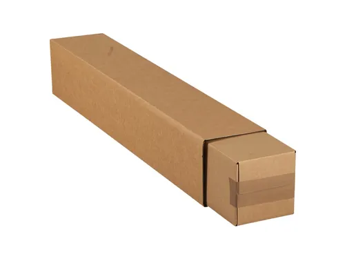 Vierkante koker IEZZY 750x126x126mm bruin deksel