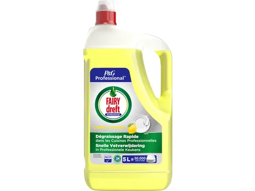 Professional afwasmiddel citroen, fles van 5 liter