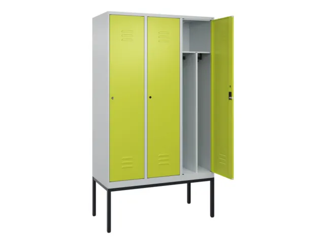 locker voor scheiding van kleding,HxBxD 2120x1200x500mm,3vak