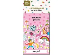Interstat Party Party Sticker uitdeelboekjes Fantasie 6 stuks