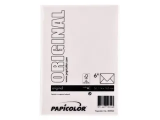 Envelop Papicolor C6 114x162mm lichtroze pak à 6 stuks - 3