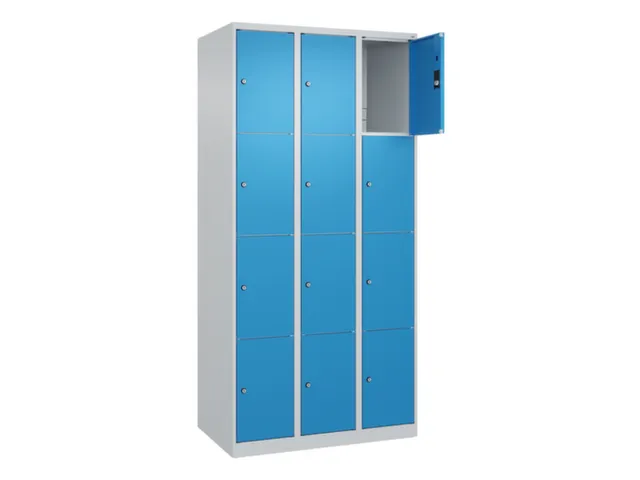 lockerkast,HxBxD 1850x900x500mm,3x4vakken,vak B 300mm,cil.-slot