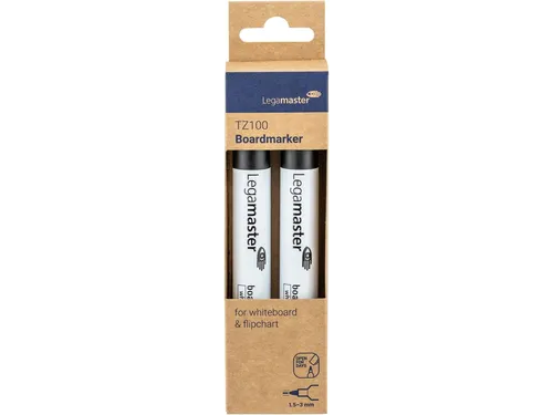 Viltstift Legamaster TZ100 Whiteboard Rond Zwart 1.5-3mm 2st