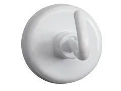 Magneet met haak MAUL 25mm trekkracht 3kg wit 5 stuks