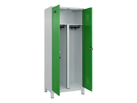 PBM-locker,HxBxD 1950x800x500mm,2vak,vak B 400mm,draaigrendel