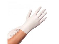 Vinyl Disposable handschoen wit/transparant Poedervrij maat S 100 st