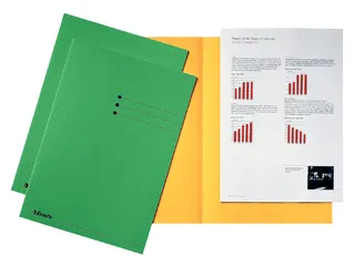 Vouwmap Esselte A4 manilla 180gr groen - 1