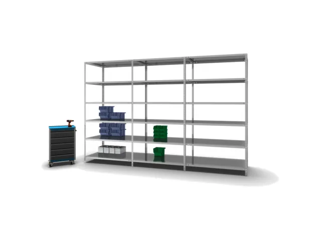 magazijnstelling,grondveld,HxBxD 2500x1300x800mm,vaklast 200kg