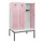 locker met bank,HxBxD 1950x1200x815mm,3vak,vak B 400mm,cilinderslot