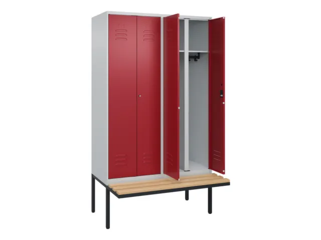locker voor scheiding van kleding,HxBxD 2120x1200x815mm,4vak