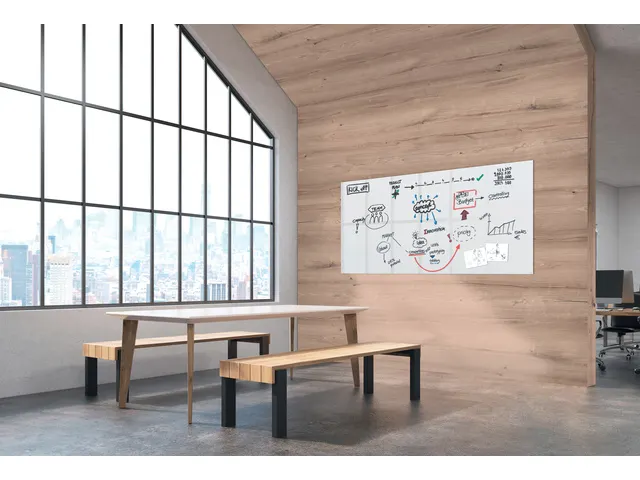 Glasmagneetbord XL Sigel Artverum 2400x1200x18mm super wit