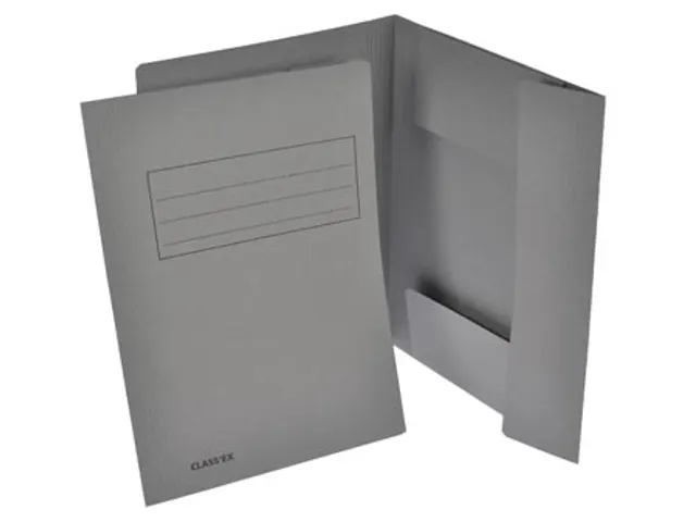 Dossiermap 3 Kleppen Grijs A4 250 Gram
