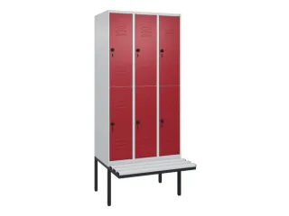 Dubbeldekse dekenkist,HxBxD 2120x900x815mm,3x2vak.,vak B 300mm - 1