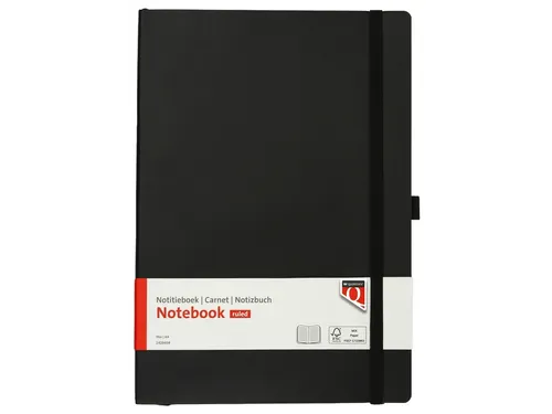 Notitieboek Quantore A4 flex lijn 192blz 80 grams zwart