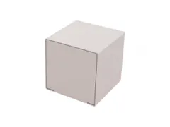 zitkubussen,HxBxD 450x450x450mm,staal-zitting RAL7044