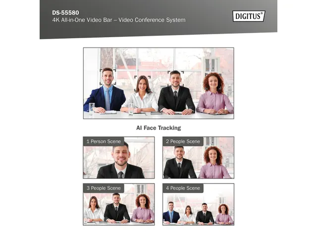 DIGITUS 4K alles-in-één videobar Pro videoconferentiesysteem