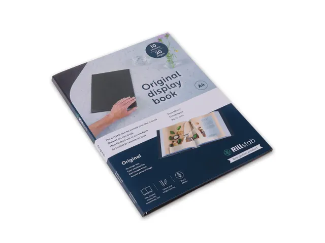 Showmap Rillstab A4 RI99414 1 Kanaals 10 Tassen Zwart