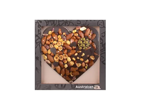 Chocolade Australian hart puur noten 270 gram