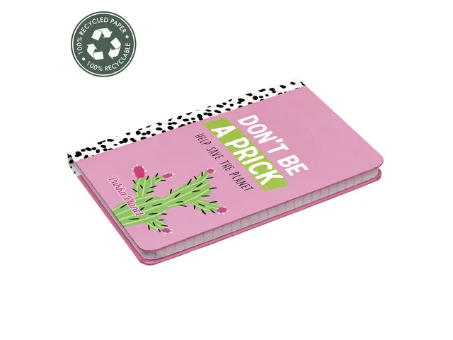 Carnet de notes Pukka Pad 13x21cm SC ligné Dont be a prick