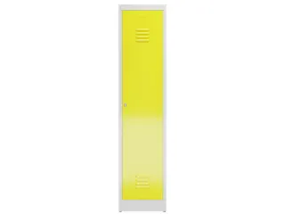 garderobekast 1800x415x500mm 1vak klink sokkel romp RAL7035 RAL1018 - 2