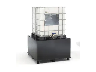 Opvangbak Hdpe 800x1345x1345mm V. 1x1000l M. Poten Geperf. Pe Plaat - 1