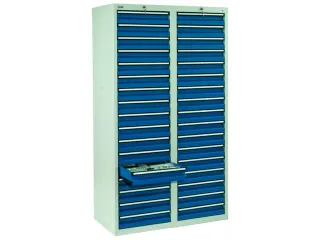 ladekast HxBxD 1800x1000x500mm 34laden vergrendeling RAL7035 RAL5010 - 2