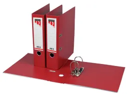 Ordner Quantore A4 80mm PP donkerrood