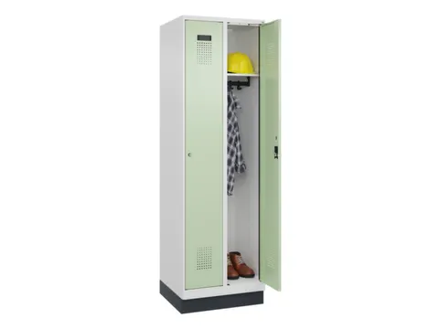locker,HxBxD 1950x600x500mm,2vak,vak B 300mm,cil.-slot,sokkel