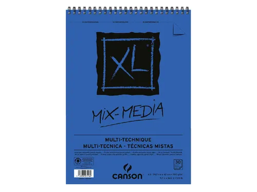 Aquarelblok Canson Xl Mix Media Spiraal A3 300gr 30 vel