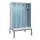 locker met bank,voor scheiding van kleding,HxBxD 2120x1200x815mm,4vak