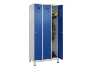 locker,HxBxD 1950x900x500mm,3vak,vak B 300mm,cil.-slot,voeten - 1
