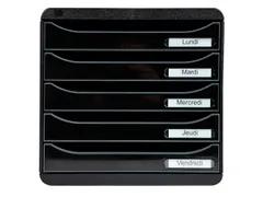 Ladenblok Big-Box Plus zwart glossy 5 laden A4+