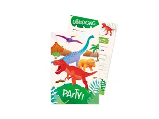 Uitnodigingskaarten Dino - 5