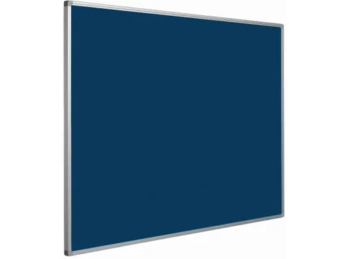 Prikbord Bulletin Blauw 120x240cm Softline Profiel 16mm