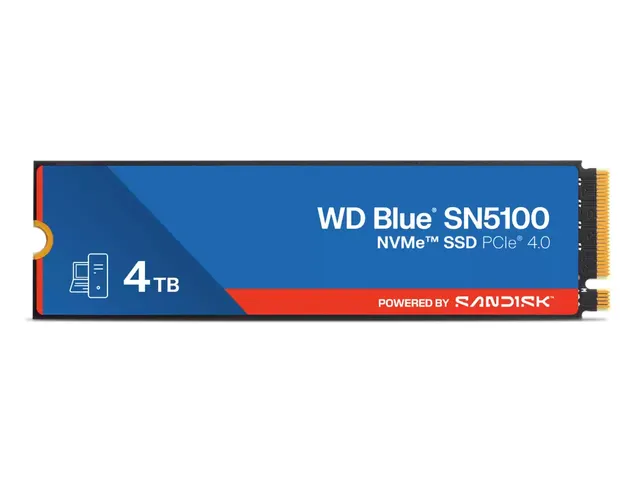 Western Digital WD Blue SN5100 4 TB M.2 PCI Express 4.0 NVMe QLC 3D NA