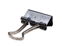 Papierklem MAUL 215 foldback 19mm capaciteit 7mm zwart
