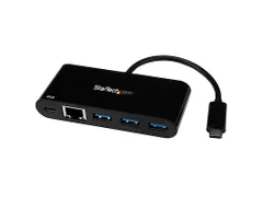 3 poorts USB 3.0 hub met Gigabit Ethernet en Power