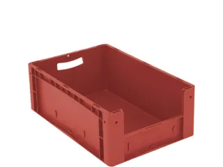 Euronorm Stapelkrat M. Grijpopening Pp Hxlxb 220X600X400Mm Rood - 2