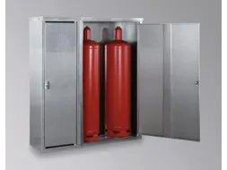 gasflessenkast,v. 3x33kg fles,HxBxD 1435x1320x400mm,m. dak