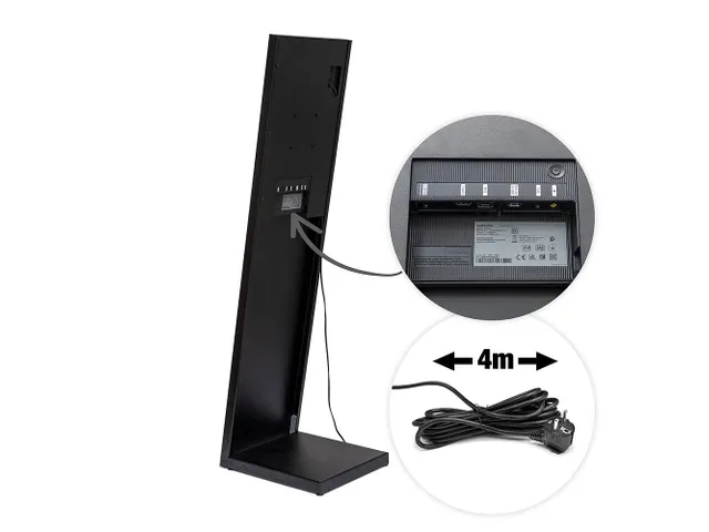 Support numérique en L Nova avec écran 24 inch Samsung noir