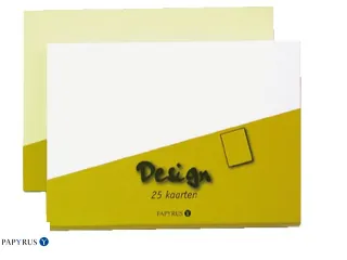 Envelop Papyrus Envelpack Design C6 114x162mm ivoor 894400 15 stuks - 2
